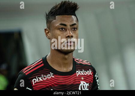 Bruno Henrique do Flamengo, durante a partida entre Flamengo e Cuiabá, pela 12ª rodada do Campeonato Brasileiro Série A 2022, no Estádio do Maracanã, nesta quara-feira 15. Stockfoto