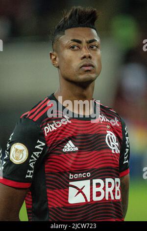 Bruno Henrique do Flamengo, durante a partida entre Flamengo e Cuiabá, pela 12ª rodada do Campeonato Brasileiro Série A 2022, no Estádio do Maracanã, nesta quara-feira 15. Stockfoto