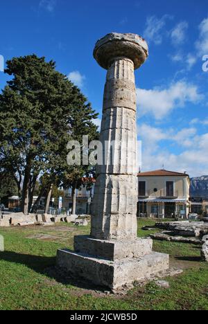 Paestum Archäologischer Park - Italien Stockfoto