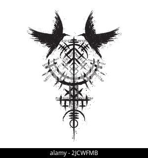 2 X Blut Red Raven Vinyl-Aufkleber – Je 10 Cm, Grunge Wikinger Design, Für Auto, Laptop & Mehr