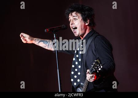 Mailand, Italien, Juni 15 2022. Green Day im Konzert beim IDAYS Festival Stockfoto