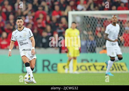 15.. Juni 2022; Arena da Baixada, Curitiba, Paraná, Brazill; Brasilianischer A-League Football Athletico gegen Korinther; Giuliano of Corinthians, Stockfoto