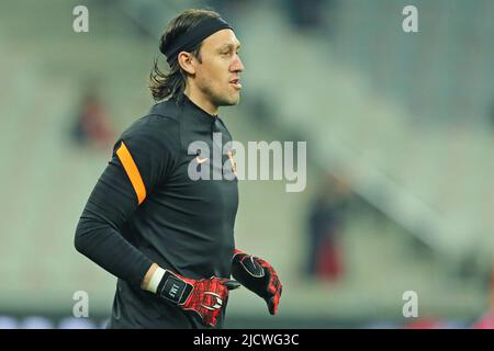 15.. Juni 2022; Arena da Baixada, Curitiba, Paraná, Brazill; Brasilianischer A-League Football Athletico gegen Korinther; Cássio der Korinther Stockfoto