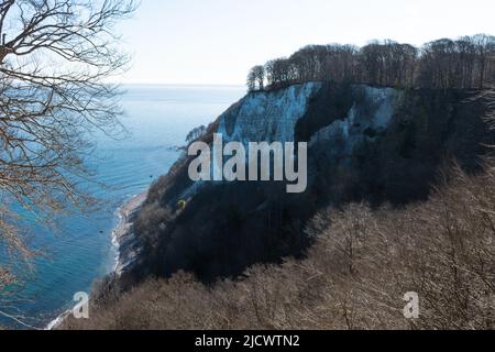 Rügen, Blick auf Victoria, Teil der Kreidefelsen Stockfoto