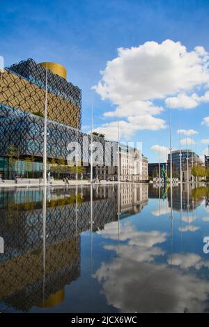 Centenary Square, Birmingham Library, Birmingham, West Midlands, England, Vereinigtes Königreich, Europa Stockfoto