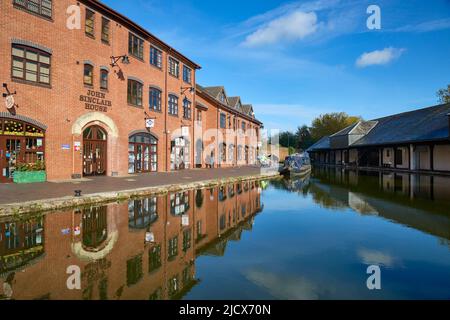 Canal Basin, Coventry, West Midlands, England, Vereinigtes Königreich, Europa Stockfoto