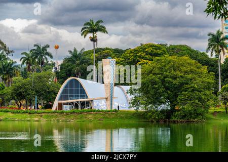 Kirche von Sao Francisco de Assis, Pampulha Modern Ensemble, UNESCO-Weltkulturerbe, Belo Horizonte, Minas Gerais, Brasilien, Südamerika Stockfoto