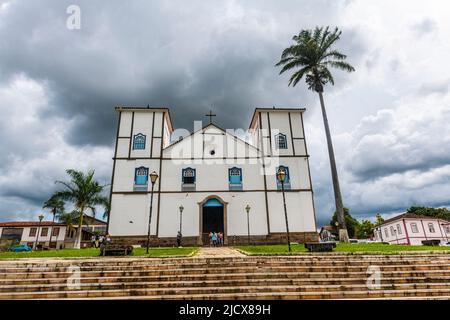 Igreja de Nosso Senhor do Bonfim, Pirenopolis, Goias, Brasilien, Südamerika Stockfoto