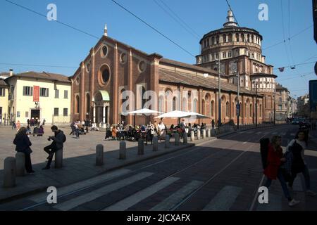 Kirche Santa Maria delle Grazie, Mailand, Lombardei, Italien, Europa Stockfoto