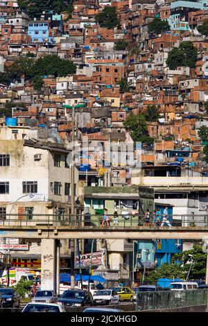 Brasilien, Rio de Janeiro die größte Favela in Rio ist Rocina Stockfoto