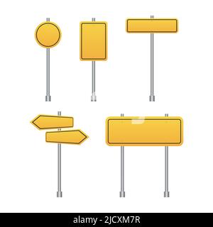 Eingestellt von Verkehrszeichen auf transparentem Hintergrund isoliert. Vector Illustration Stock Vektor