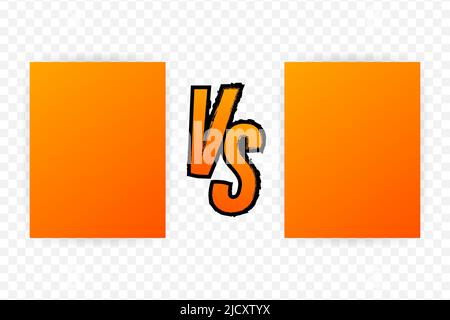 Versus Logo vs Buchstaben für Sport und Kampf gegen Wettbewerb. Kampf gegen Spiel, Spiel-Konzept Wettbewerb vs Vektor-Illustration. Stock Vektor