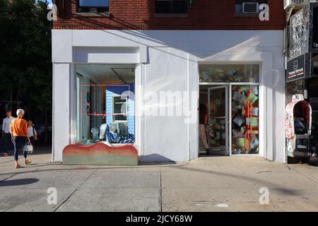 In Kürze, 53 Canal St, New York. storefront of a indy Designer Home Goods Store in Manhattans gentrifying 'Dimes Square' Chinatown/Lower East Side Stockfoto