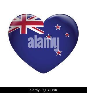 Symbol der australischen Flagge auf weißem Hintergrund isoliert. Australische Flagge. Flaggensymbol glänzend. Stock Vektor