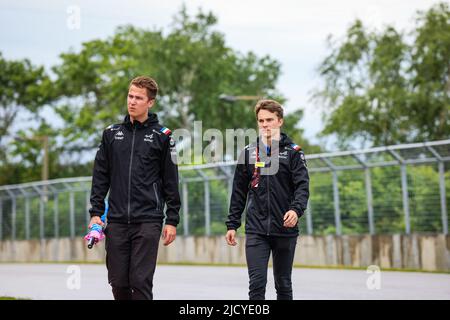 PIASTRI Oscar (aus), Reservefahrer des Alpine F1 Teams, Portrait während des Formel 1 AWS Grand Prix du Canada 2022, 9. Lauf der FIA Formel 1 Weltmeisterschaft 2022, auf dem Circuit Gilles Villeneuve, vom 17. Bis 19. Juni 2022 in Montreal, Kanada - Foto Florent Gooden / DPPI Stockfoto