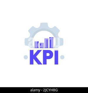 KPI, Key Performance Indicator, Geschäftskonzept Stock Vektor