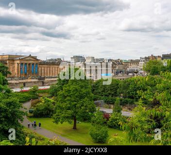 National Art Gallerie on the Mound, Edinburgh, Schottland, Großbritannien Stockfoto