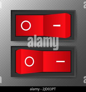 Switch, tolles Design für jeden Zweck. Web-Symbol festgelegt. Realistische Vektordarstellung. Stock Vektor
