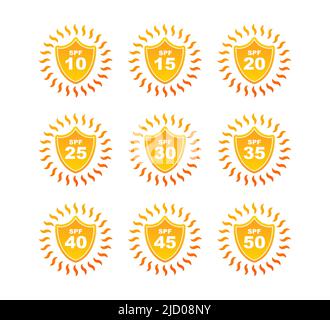 UV-Strahlung, tolles Design für jeden Zweck. Warnsymbol für Gefahr. Pfeilsymbol. UV-Strahlung für Konzeptdesign. Stock Vektor