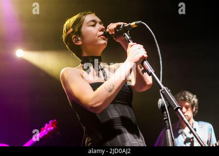 Mailand, Italien, Juni 16 2022, Snail Mail im Konzert in Santeria. Snail Mail ist das amerikanische Indie-Rock-Soloprojekt von Gitarrist und Singer-Songwriter Lindsey Jordan Stockfoto