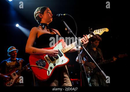 Mailand, Italien, Juni 16 2022, Snail Mail im Konzert in Santeria. Snail Mail ist das amerikanische Indie-Rock-Soloprojekt von Gitarrist und Singer-Songwriter Lindsey Jordan Stockfoto