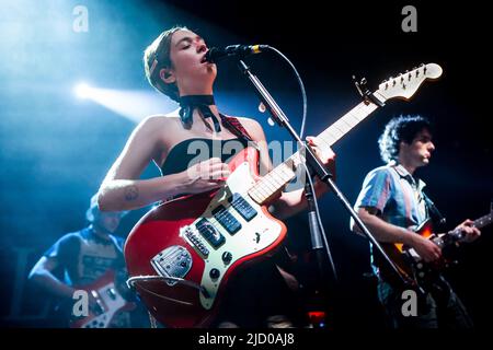 Mailand, Italien, Juni 16 2022, Snail Mail im Konzert in Santeria. Snail Mail ist das amerikanische Indie-Rock-Soloprojekt von Gitarrist und Singer-Songwriter Lindsey Jordan Stockfoto