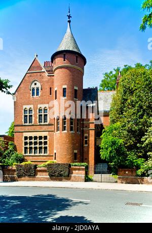 Tower House im Besitz des LED Zeppelin Gitarristen Jimmy Page, Melbury Road, Holland Park, London, England Stockfoto