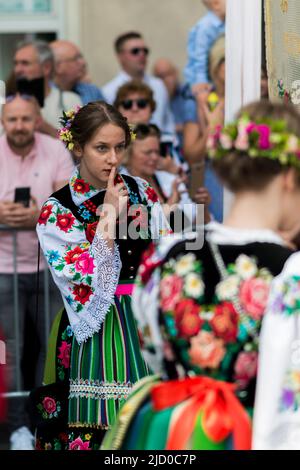 Corpus Cristi in Łowicz (Polen) Stockfoto