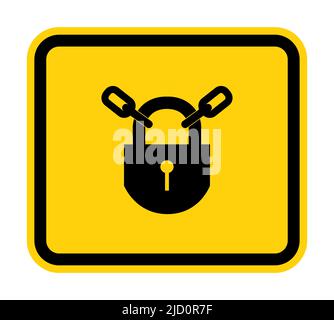 PSA-Symbol.Sperrsymbol auf weißem Hintergrund isolieren, Vektorgrafik EPS.10 Stock Vektor