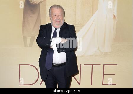 Rom, Italien. 16.. Juni 2022. Pupi Avati besucht den roten Teppich der Premiere des Films Dante im Auditorium della Conciliazione. Kredit: SOPA Images Limited/Alamy Live Nachrichten Stockfoto