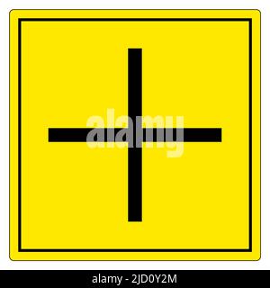 Plus Symbol Für Positive Polarität, Vektorgrafik, Auf Weißem Hintergrund Isolieren. EPS10 Stock Vektor