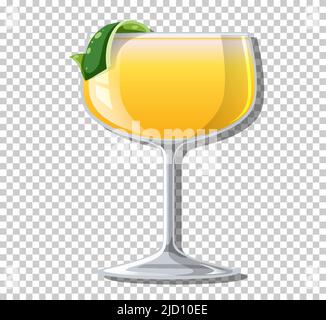 Daiquiri Cocktail in Glas Illustration Stock Vektor