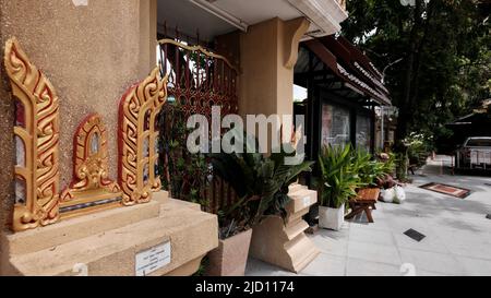 Wat Suthiwararam Charoen Krung Road, Yan Nawa, Sathon, Bangkok Thailand Stockfoto