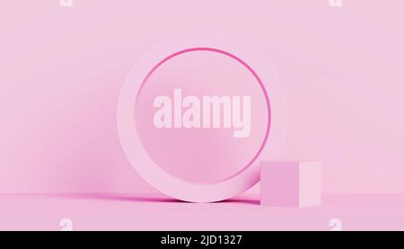 Abstrakter Hintergrund von 3D Formen. Geeignet für Präsentationen. 3D Rendern Stockfoto