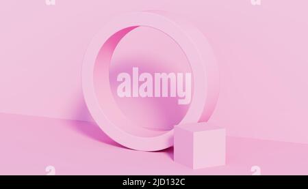 Abstrakter Hintergrund von 3D Formen. Geeignet für Präsentationen. 3D Rendern Stockfoto