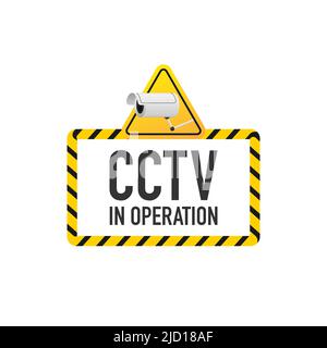 CCTV in Betrieb. Sicherheitsvideo, tolles Design für jeden Zweck. Isometrische Vektordarstellung. Sicherheitsschutzkonzept Stock Vektor