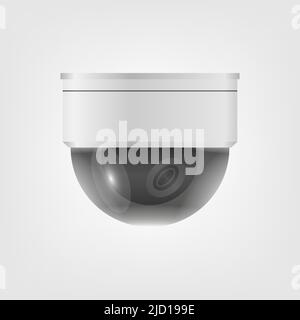 Sicherheitsvideo, tolles Design für jeden Zweck. Isometrische Vektordarstellung. Sicherheitsschutzkonzept Stock Vektor