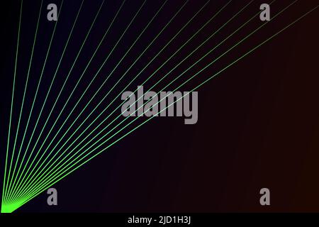 Laserfeld.Intersecting glühenden Laser-Sicherheitsstrahlen auf einem dunklen Hintergrund.Art Design leuchten Lichtstrahl. Stock Vektor