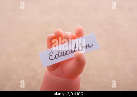 Zurück zur Schule Thema mit Bildung Titel Stockfoto