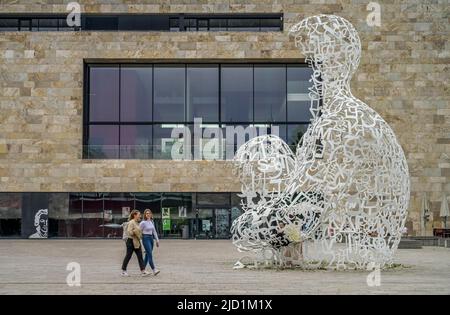 Skulpturenkörper des Wissens, Goethe-Universität, Westend Campus, Frankfurt am Main, Hessen, Deutschland Stockfoto