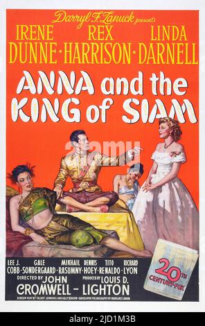 REX HARRISON, IRENE DUNNE UND LINDA DARNELL IN ANNA AND THE KING OF SIAM (1946), REGIE: JOHN CROMWELL. Kredit: 20. CENTURY FOX / Album Stockfoto