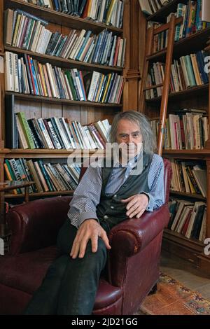 Ivor Braka Kunsthändler in seinem Cadogan Square Haus in London, Großbritannien Stockfoto