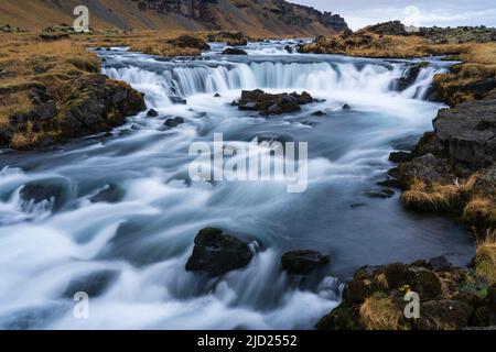 Fossalar River, Island. Stockfoto