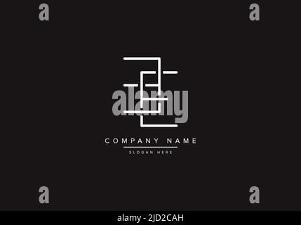 Buchstabensymbol Logo BE Stock Vektor