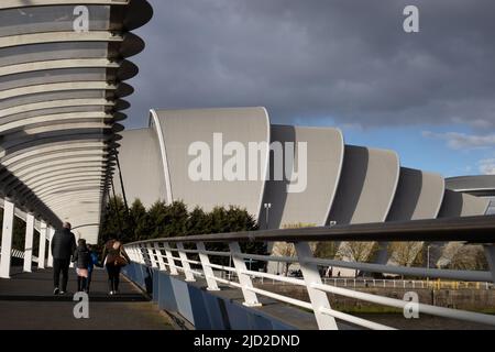 River Clyde Scenes, in Glasgow, Schottland, 9. April 2022. N55 51,535' W4 17,376' Stockfoto