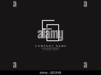 FO Logo Design Vektor Illustration Vorlage. Stock Vektor