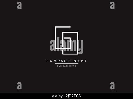 GO Logo Design Vektor Illustration Vorlage. Stock Vektor