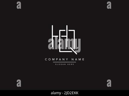 HQ Logo Design Vektor Illustration Vorlage. Stock Vektor