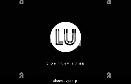 LU, UL Alphabete Buchstaben Logo Monogramm Stock Vektor