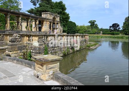 Hever, Kent, UK- Juni 17 2022: Hever Castle in kent das Elternhaus von Anne Boleyn. Stockfoto